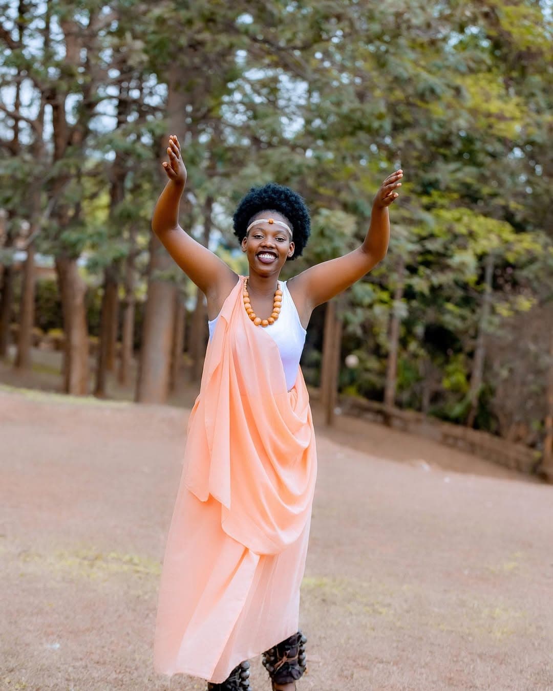Crowd illuminated during the festival finale