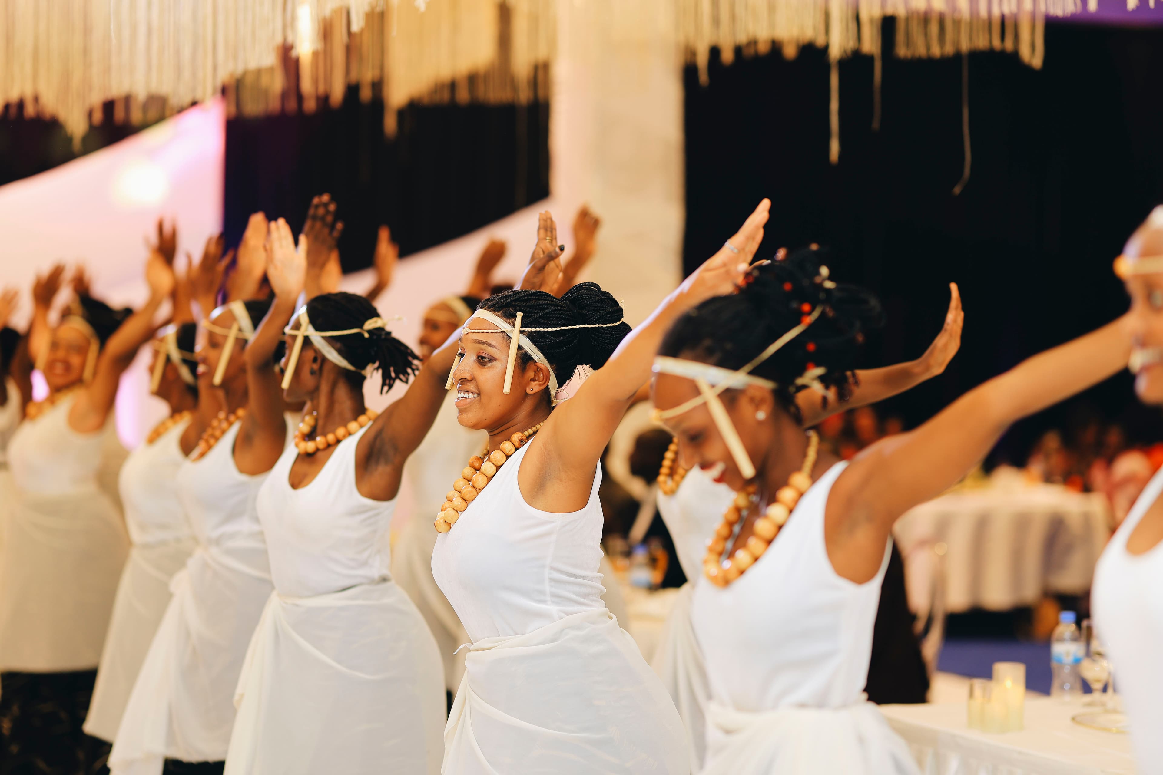 Inkumburwa troupe giving a tribute performance